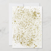 Pop Fizz Clink White Gold Dust Vrijgezellenfeest Kaart (Achterkant)