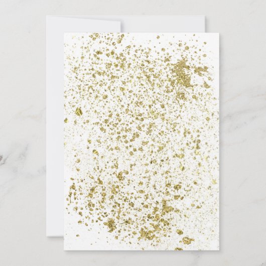 Pop Fizz Clink White Gold Dust Vrijgezellenfeest Kaart (Achterkant)