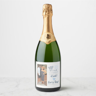 Pop Fizz Clink Wijn/Mousserende Wijn Label Sparkling Wijnetiket