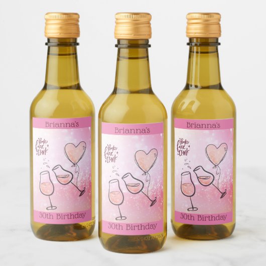 Pop Fizz Clink Wijnglas Mousserende Wijn Celebrati Etiket (Flessen)