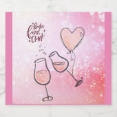 Pop Fizz Clink Wijnglas Mousserende Wijn Celebrati Sparkling Wijnetiket (Enkel label)