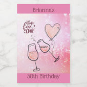 Pop Fizz Clink Wijnglas Mousserende Wijn Celebrati Wijn Etiket (Enkel label)