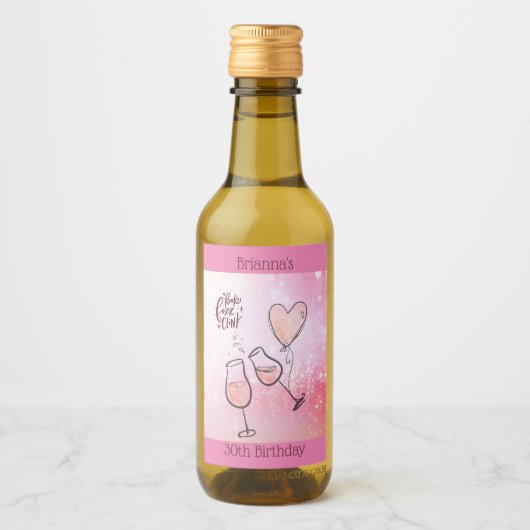 Pop Fizz Clink Wijnglas Mousserende Wijn Celebrati Wijn Etiket (Voorkant)