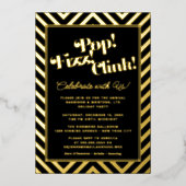 Pop! Fizz. Klink! Vakantietpartij Folie Uitnodiging (Voorkant)