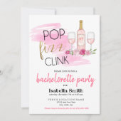 POP. FIZZ. KLINK. vrijgezellenfeest Kaart (Voorkant)