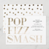 Pop Fizz Smash Nepgoud Folie Nieuwjaar Kaart (Voorkant / Achterkant)