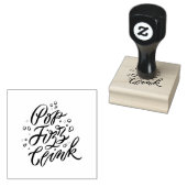 Pop Flizz Clink Gepersonaliseerde rubberen stempel (Gestempeld)