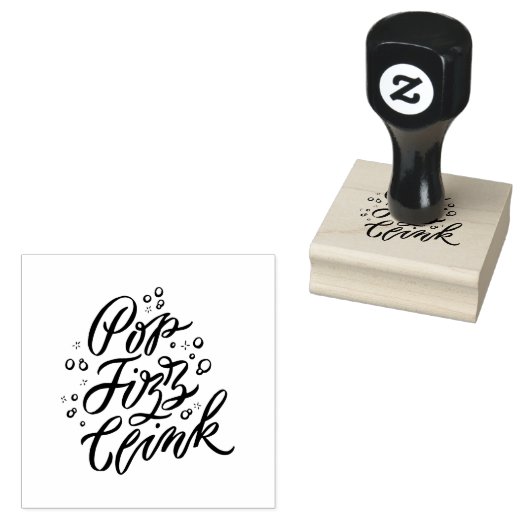 Pop Flizz Clink Gepersonaliseerde rubberen stempel (Gestempeld)