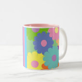  pop florale design koffie mok (Voorkant rechts)