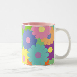 pop florale design koffie mok