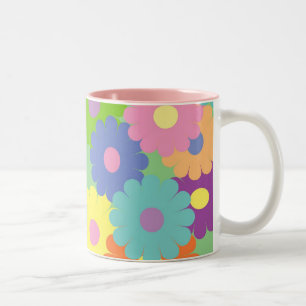 pop florale design koffie mok