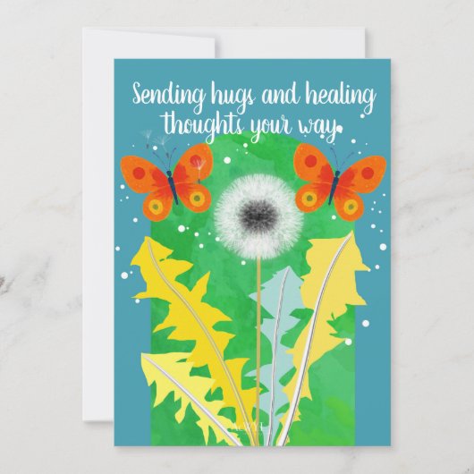 POP flower card -dandelion- Kaart (Voorkant)