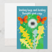 POP flower card -dandelion- Kaart (Voorkant / Achterkant)