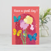 POP flower card -iris- Kaart (Staand voorkant)