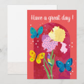 POP flower card -iris- Kaart (Voorkant / Achterkant)