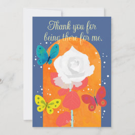 POP flower card -white rose-  Kaart