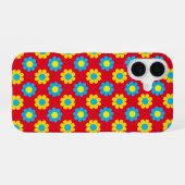 Pop Flower Power iPhone 16 Hoesje (Achterkant horizontaal)