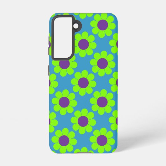 Pop Flower Power  Samsung Galaxy Hoesje (Achterkant)