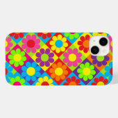 Pop Flower Power Vierkanten Case-Mate iPhone Case (Achterkant (horizontaal))