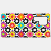 Pop Flower Power Vierkanten Samsung Galaxy Hoesje (Achterkant horizontaal)