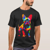 Pop Frans Bull Dog Cubisme T-shirt (Voorkant)