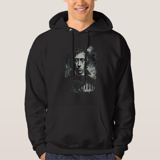 Pop Frederic Chopin Music Composer Piano Hoodie (Voorkant)