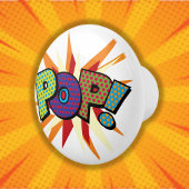 POP Fun Cool Retro Stripboek Pop Art Keramische Knop