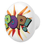 POP Fun Cool Retro Stripboek Pop Art Keramische Knop (Rechts)