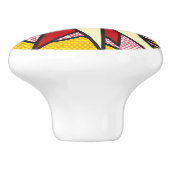 POP Fun Retro Comic Book Pop Art Keramische Knop (Zijkant)