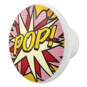 POP Fun Retro Comic Book Pop Art Keramische Knop (Rechts)