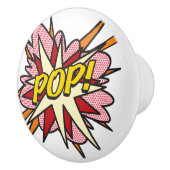 POP Fun Retro Comic Book Pop Art Keramische Knop (Rechts)