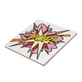 POP Fun Retro Stripboek Pop Art Tegeltje (Zijkant)