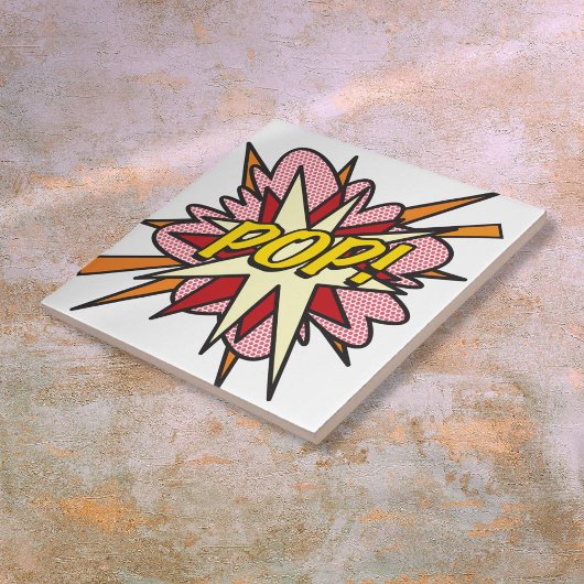 POP Fun Retro Stripboek Pop Art Tegeltje