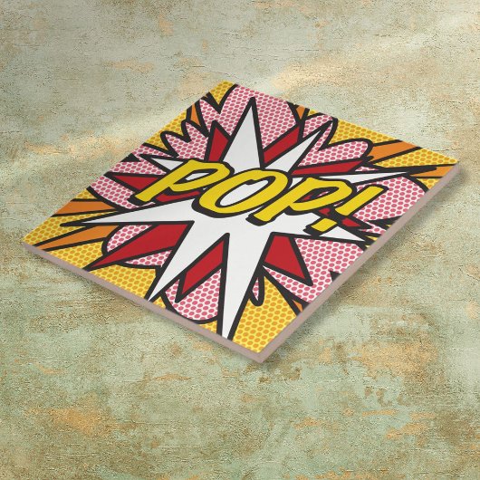 POP Fun Retro Stripboek Pop Art Tegeltje