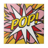 POP Fun Retro Stripboek Pop Art Tegeltje (Voorkant)