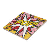 POP Fun Retro Stripboek Pop Art Tegeltje (Zijkant)