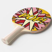 POP Fun Retro Stripboek Superheld Modern Tafeltennisbatje (Voorkant Gekanteld)