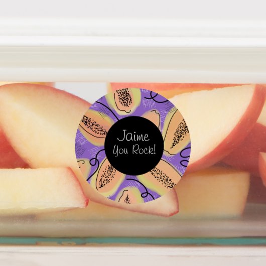 Pop Funk Papaja's Eten Lunch Doos Labels (Aangebracht)