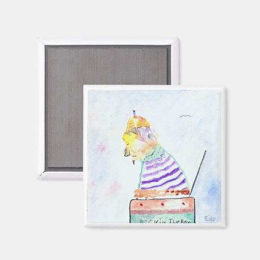 Pop gaat mijn toekomst magneet (Voorkant / Achterkant)