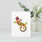 pop gecko briefkaart (Staand voorkant)