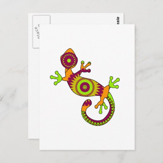 pop gecko briefkaart (Voorkant / Achterkant)