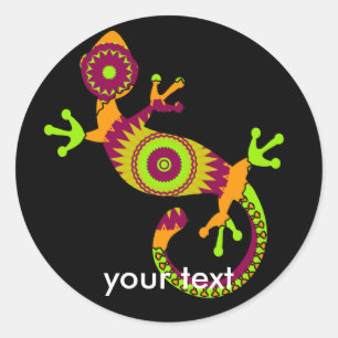 pop gecko ronde sticker