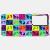 Pop Geisha Squares Samsung Galaxy Hoesje (Linkerkant)