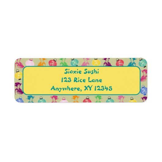 Pop Geishas & Lantern Etiket (Voorkant)