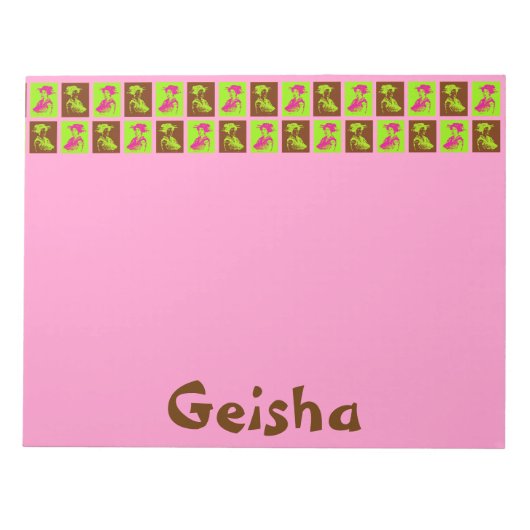 Pop Geishas Notitieblok (Voorkant)