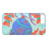 Pop-gekleurde vis Case-Mate iPhone case (Achterkant (Horizontaal))