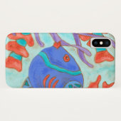 Pop-gekleurde vis Case-Mate iPhone case (Achterkant (horizontaal))