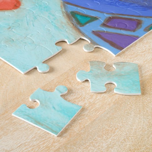 Pop-gekleurde vis legpuzzel (Zijkant)