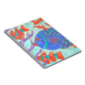 Pop-gekleurde vis notitieboek (Rechterzijde)