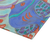 Pop-gekleurde vis snijplank (Hoek)